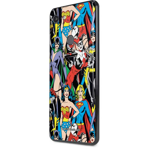 DC Comics Wonder Woman DC Bombshells Characters Pattern Google Pixel 3 XL Skin